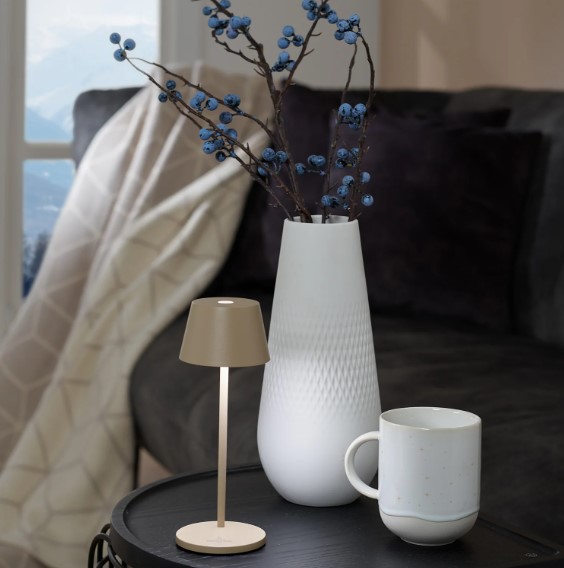 Collier blanc Ваза белая высокая 11,5x11,5x26 см