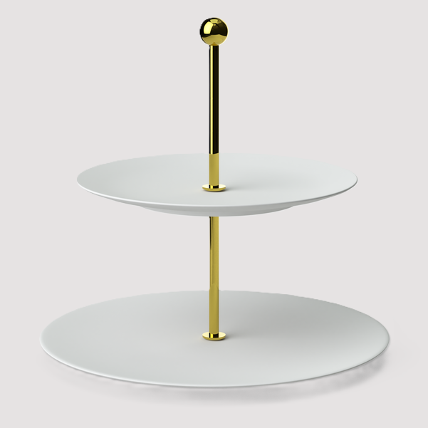 MetroChic Blanc Gifts Этажерка 27 см