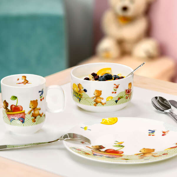 Hungry Bear Набор детской посуды, 7 предметов