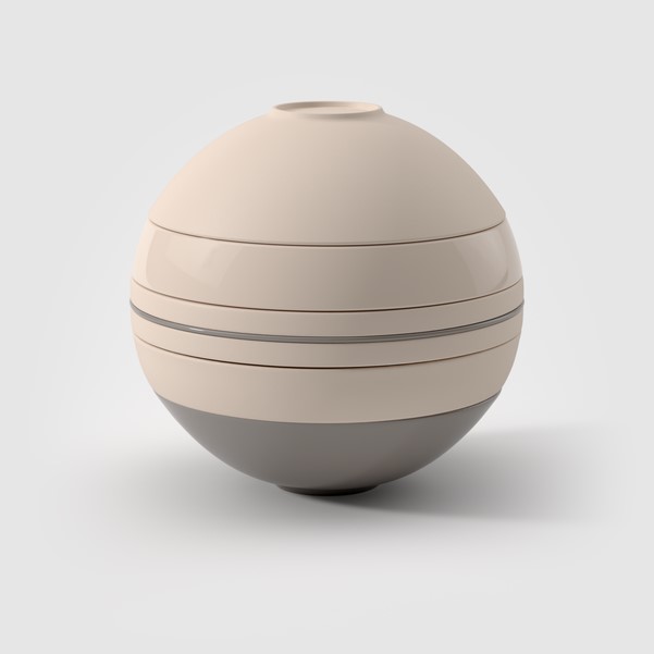 Iconic La Boule Pure Beige Набор посуды на 2 персоны, 7 предметов