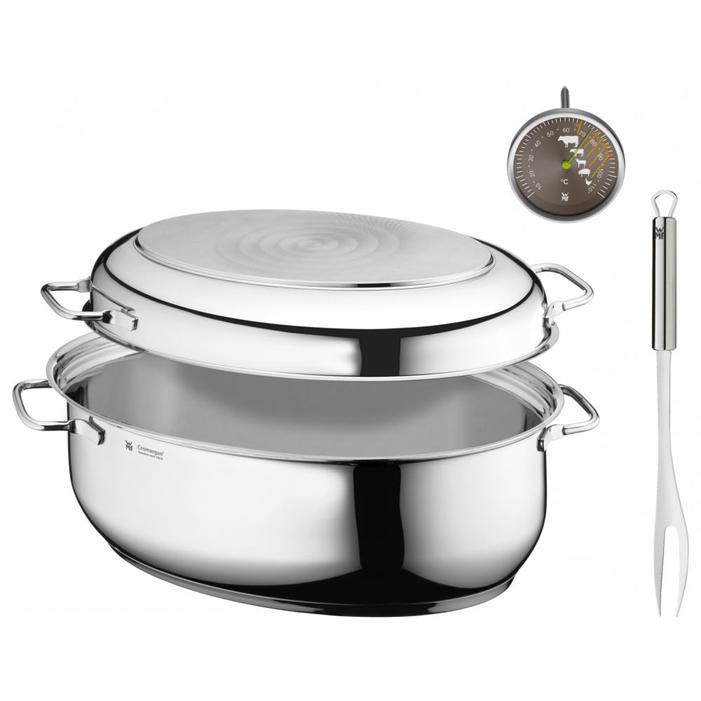 WMF Жаровня с термометром и вилкой для колбасы