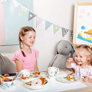 Happy Bear Набор детской посуды, 7 предметов