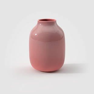 Perlemor Home Ваза высокая 22см розовая