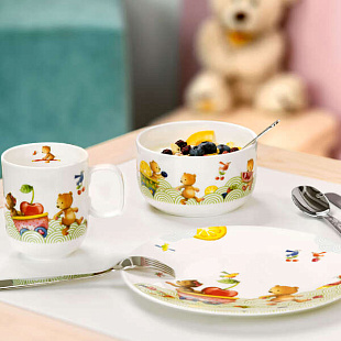 Hungry Bear Набор детской посуды, 7 предметов