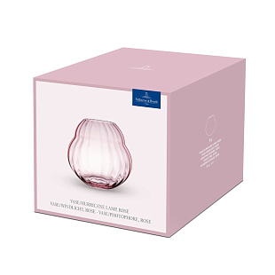 Rose Garden Glass Ваза подсвечник 17 см pink