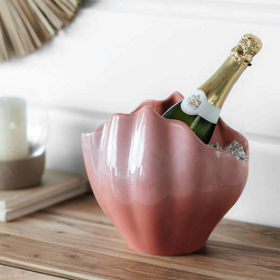 Perlemor Home Ваза ракушка 28х19х23см розовая