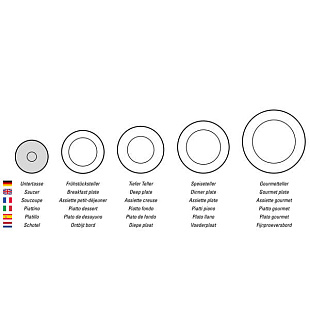 Flow Блюдце для завтрака 21х18
