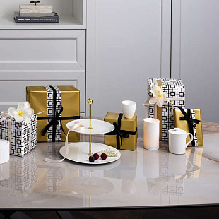MetroChic Blanc Gifts Этажерка 27 см