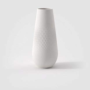 Collier blanc Ваза белая высокая 11,5x11,5x26 см